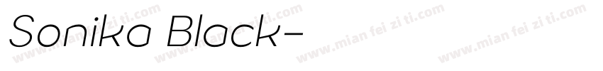 Sonika Black字体转换